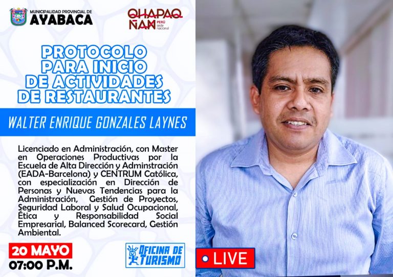 Ayabaca: Presentan protocolo para inicio de actividades en restaurantes