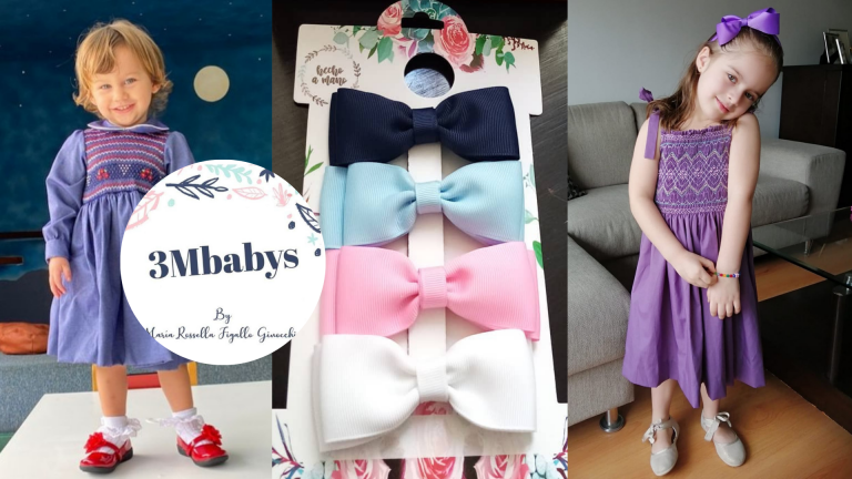 3Mbabys, vestidos y accesorios bordados para niñas hechos a mano con mucho amor