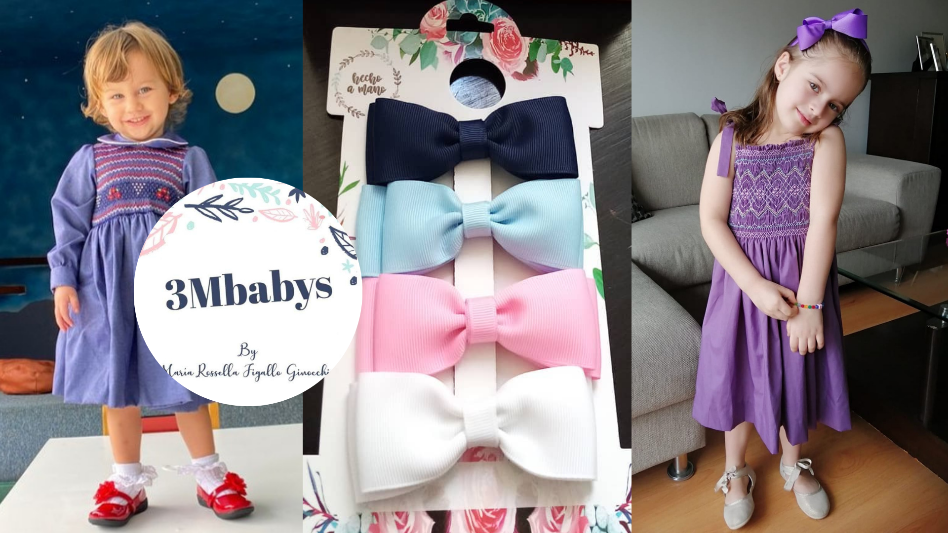3Mbabys, vestidos y accesorios bordados para niñas hechos a mano con mucho  amor
