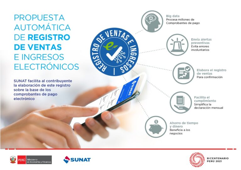 La Sunat propone el registro de ventas e ingresos a los contribuyentes