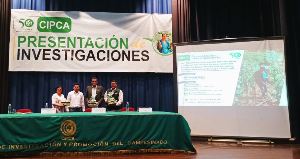 CIPCA presenta investigación sobre el uso flora nativa en el distrito de Canchaque