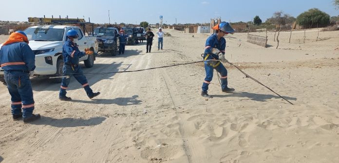 Retiran más de 400 metros de cable clandestino en los caseríos El Gredal y San Pablo