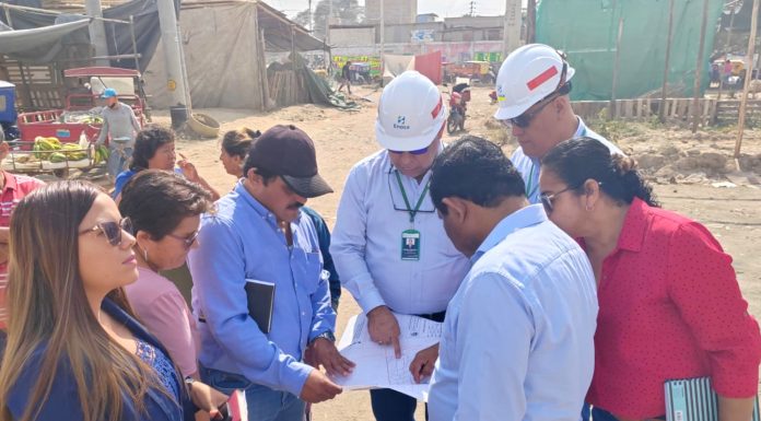 Enosa y Municipalidad de Sullana trabajan en conjunto para reforzar seguridad eléctrica en Av. Buenos Aires