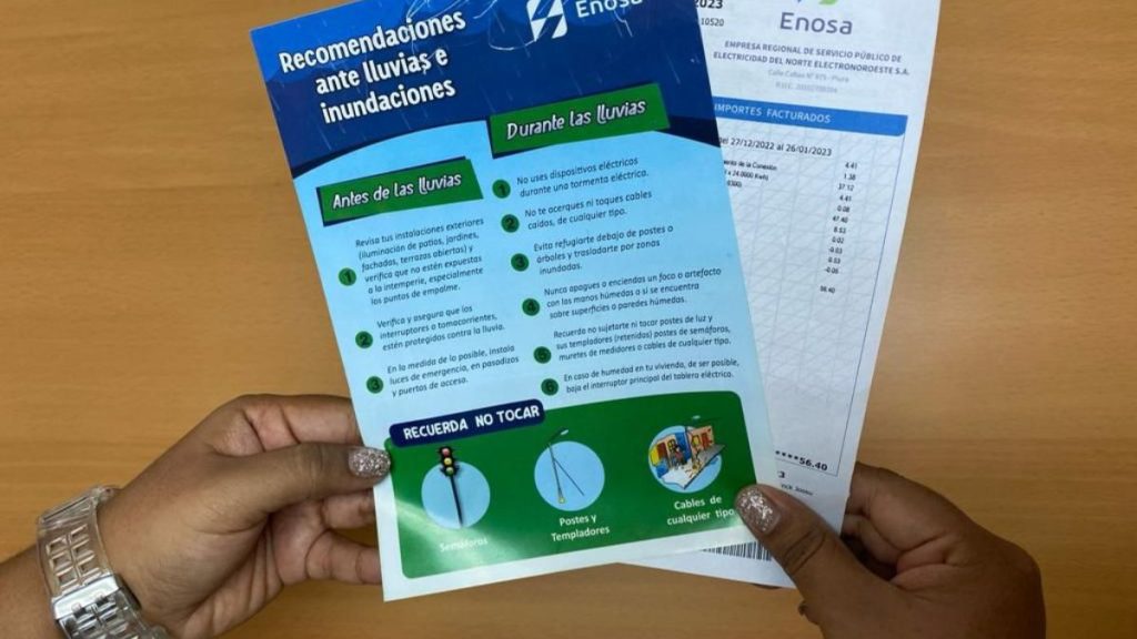 Enosa impulsa la prevención frente al FEN: Compañía entrega información para prevenir riesgos eléctricos
