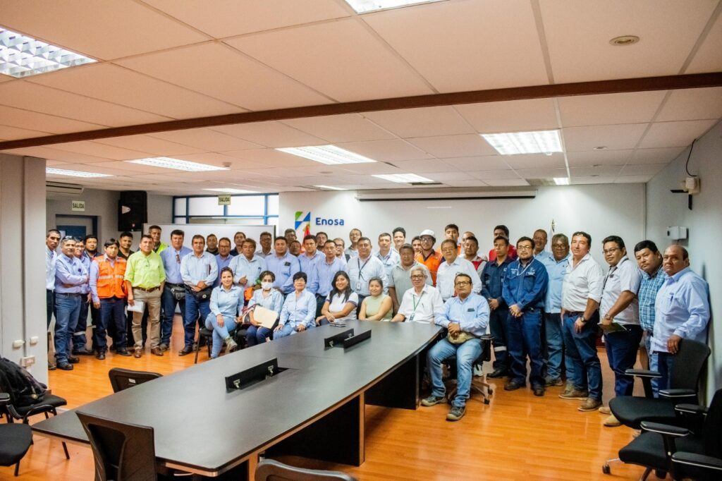 Enosa capacitó a contratistas sobre seguridad en el trabajo