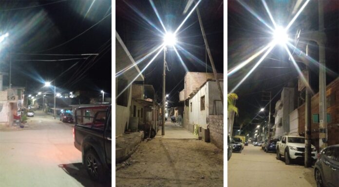 Enosa instaló luminarias LED en Yacila