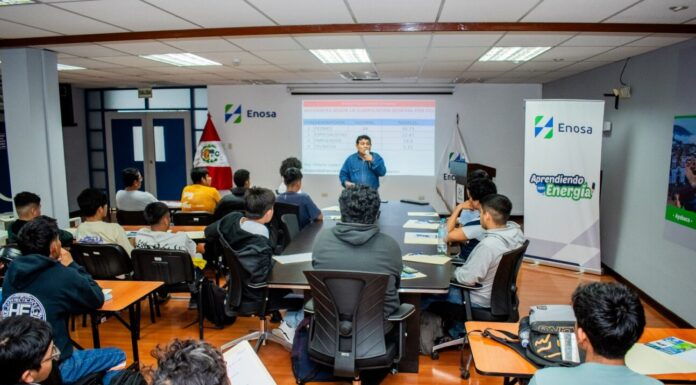 Enosa inició programa de seguridad eléctrica con estudiantes del IESTP A. Miguel Grau