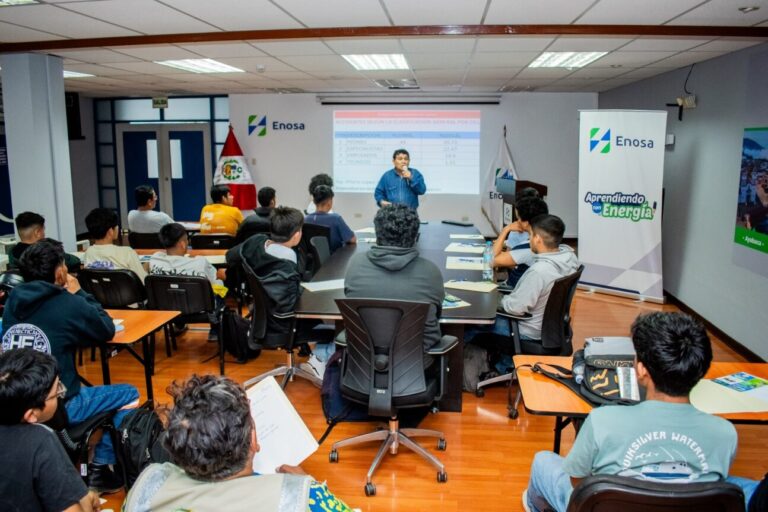 Enosa inició programa de seguridad eléctrica con estudiantes del IESTP A. Miguel Grau