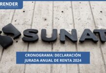 Sunat: conoce aquí el cronograma para presentar la declaración jurada anual de Renta 2024