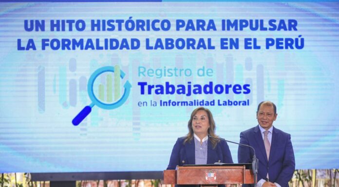 Gobierno lanza Registro Nacional de Trabajadores Informales para combatir la precariedad laboral