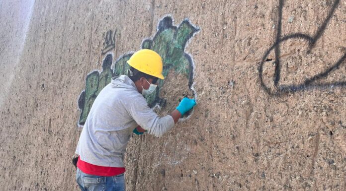 Ministerio de Cultura culmina labores de restauración en muros afectados por grafitis en Chan Chan