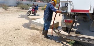 EPS Grau interviene tras afloramientos en Urb. Vencedores 15 de Abril, Sullana