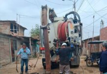 EPS Grau ejecuta limpieza de redes de alcantarillado en Manuel Scorza