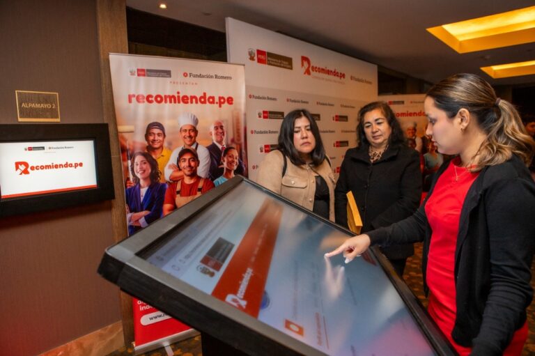 Recomienda.pe: plataforma del MTPE y Fundación Romero para formalizar autoempleados