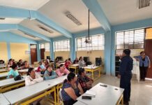 Enosa dictó charlas sobre seguridad eléctrica a estudiantes, docentes y padres de familia del colegio Felipe Cossio del Pomar