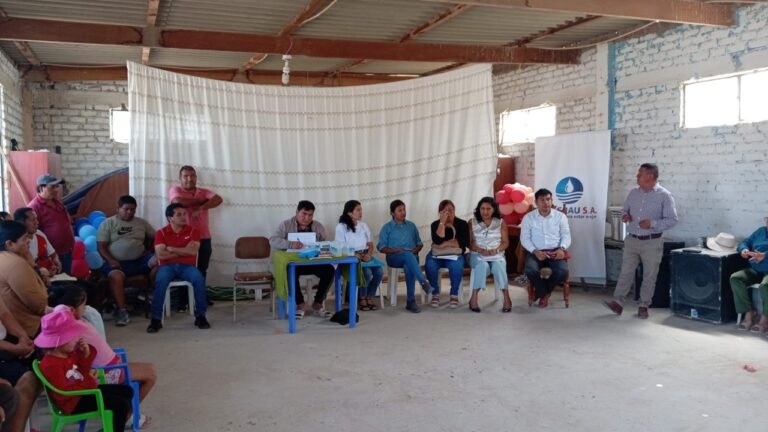 Instalarán 800 medidores de agua en el asentamiento humano Las Dalias