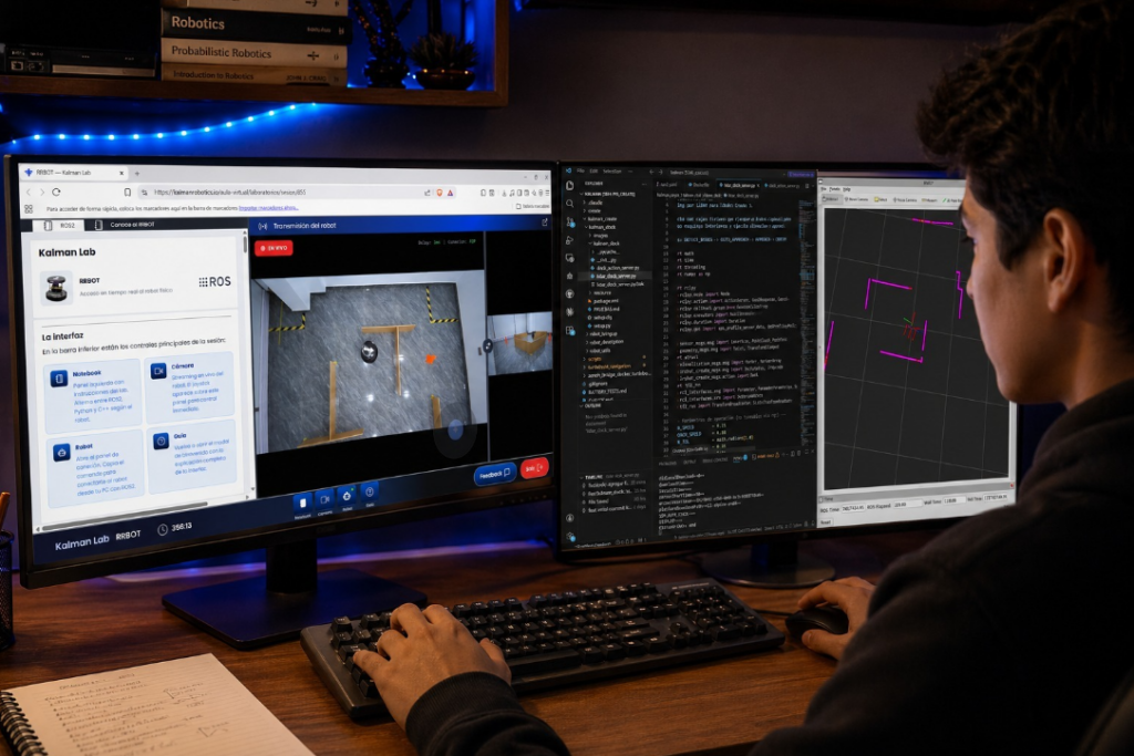 Startup peruana permite controlar robots desde la PC con laboratorios remotos para enseñar robótica Startup peruana permite controlar robots desde la PC con laboratorios remotos para enseñar robótica