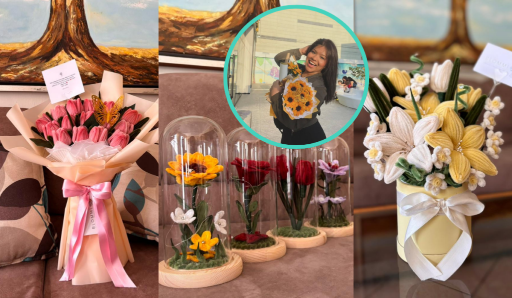 Convirtió una idea diferente en su fuente de ingresos: la historia de Blommi y sus flores con limpiapipas