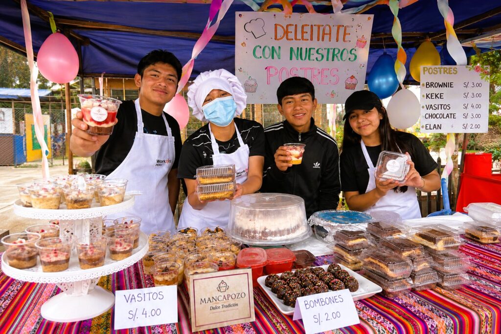 Jóvenes de Huánuco crean emprendimiento de pastelería con apoyo del Tambo Malconga