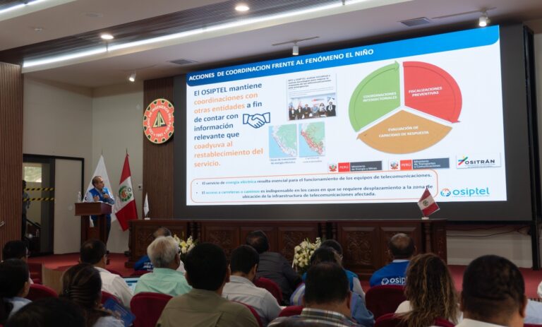 OSIPTEL culminó fiscalización preventiva de redes de telecomunicaciones en el norte del país ante posibles impactos del Fenómeno El Niño