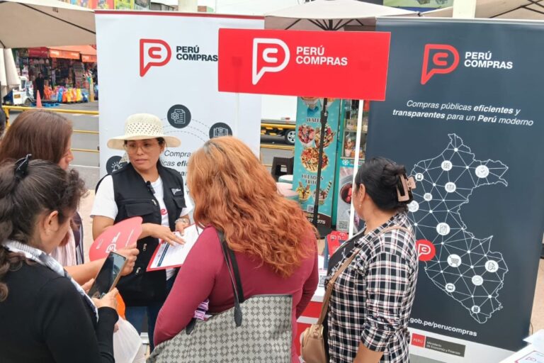 Perú Compras informa a comerciantes cómo vender alimentos al Estado